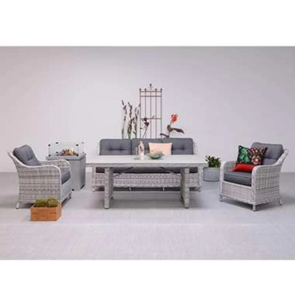 Garden Impressions Nova Lounge Tuinstoel - Licht Grijs - Afbeelding 2