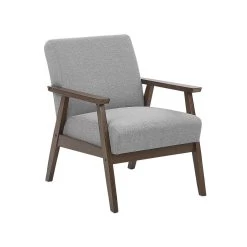 Beliani Fauteuil ASNES - Grijs Polyester