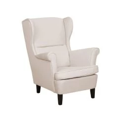 Beliani Oorfauteuil ABSON - Beige Polyester
