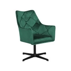 Beliani Fauteuil VAKSALA - Groen Fluweel