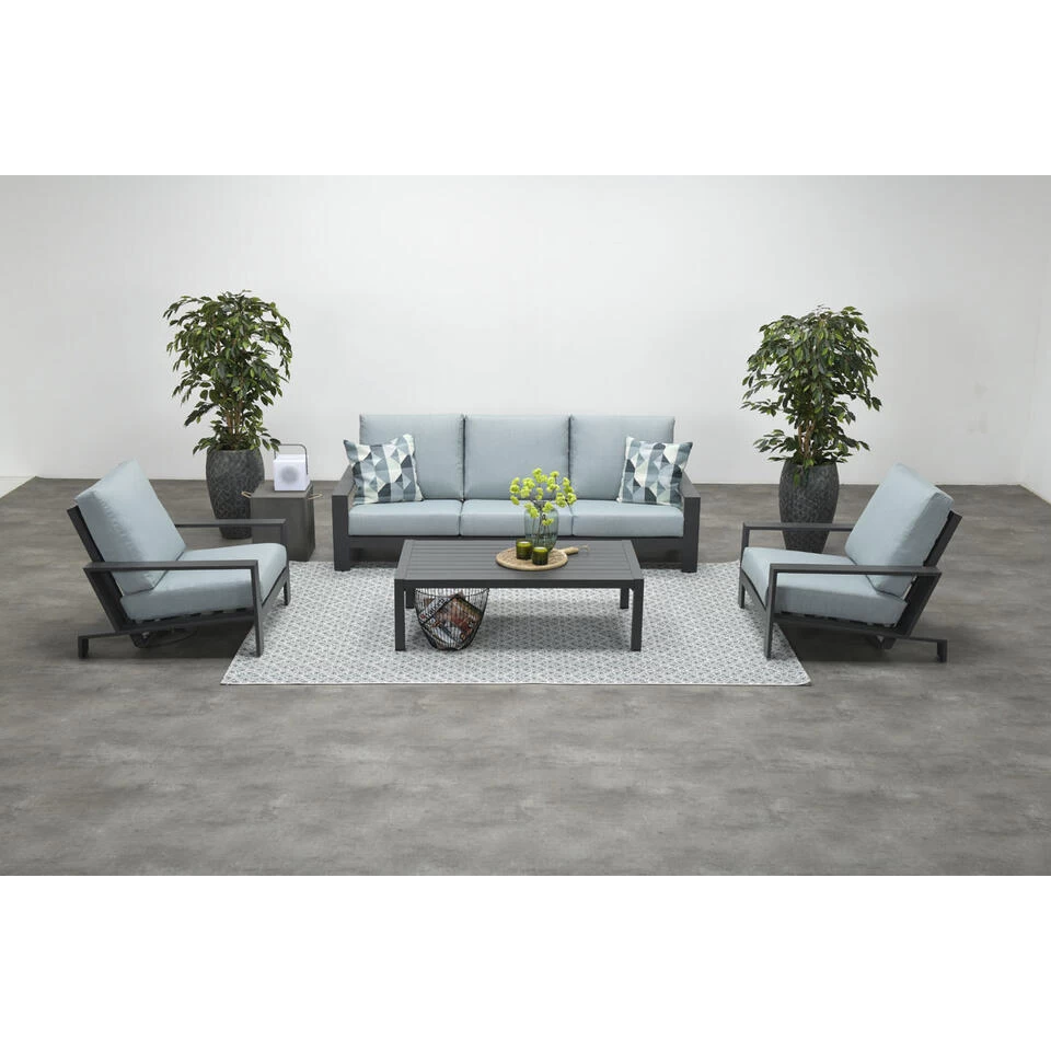 Garden Impressions Coba Verstelbare Lounge Tuinstoel - Mint Grey - Afbeelding 2