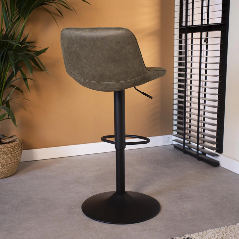 Industriële Barkruk Keston Groen - Zithoogte 59 Cm - Stof - Groen - Afbeelding 3