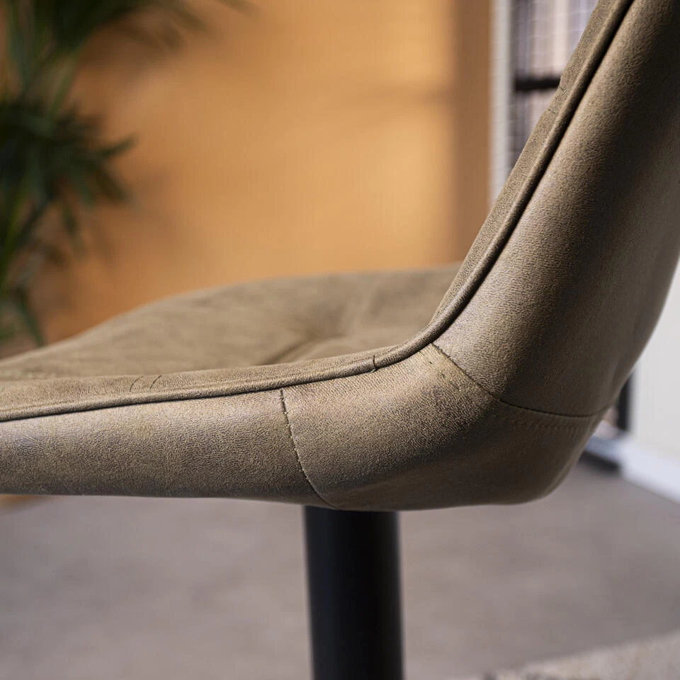 Industriële Barkruk Keston Groen - Zithoogte 59 Cm - Stof - Groen - Afbeelding 4