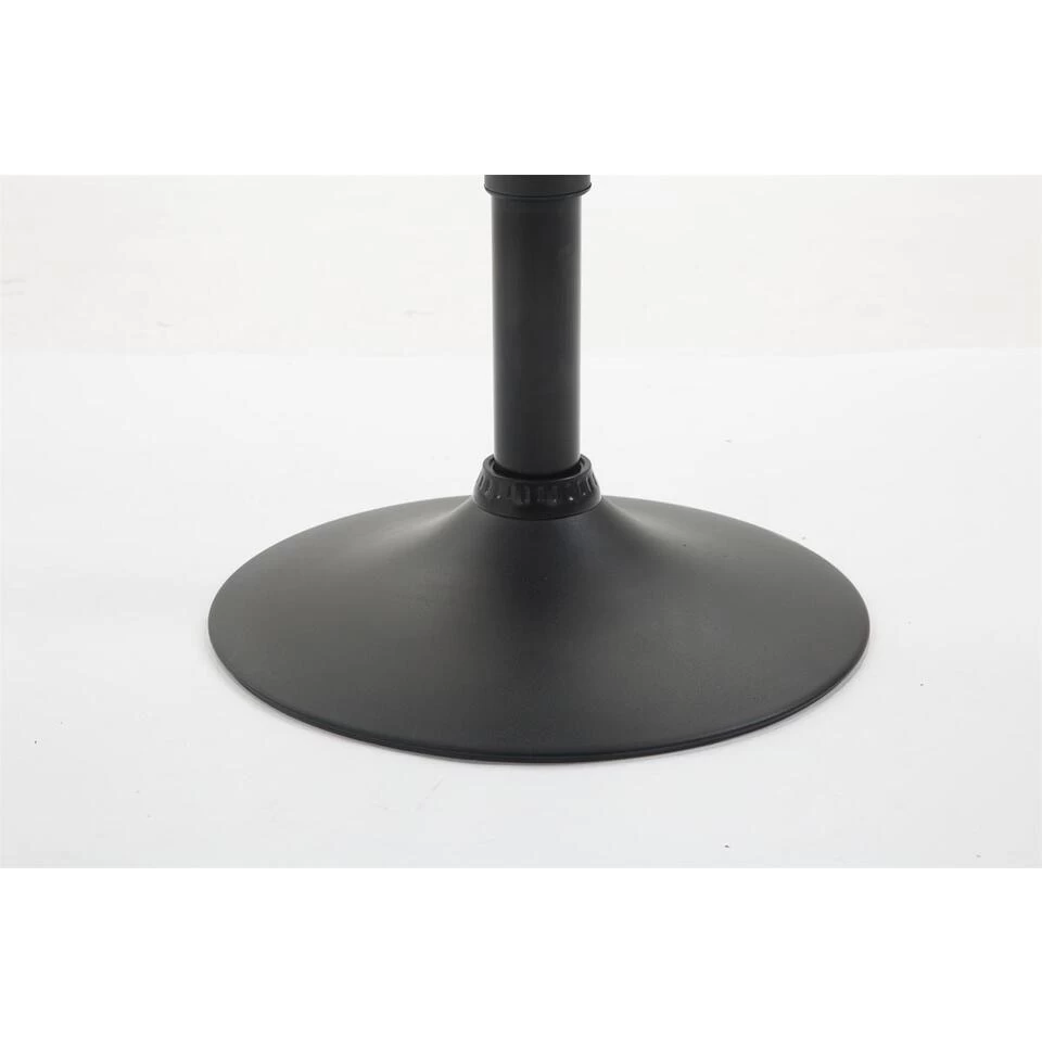 CLP Barkruk Braga Zwart Frame Stof - Zilverkleurig - Afbeelding 4