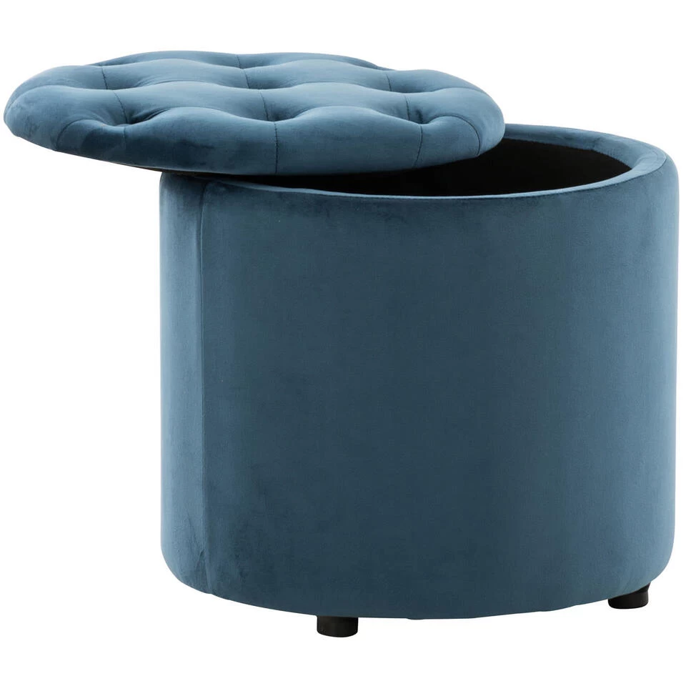 Clp Poef Pantine Blauw - Afbeelding 2