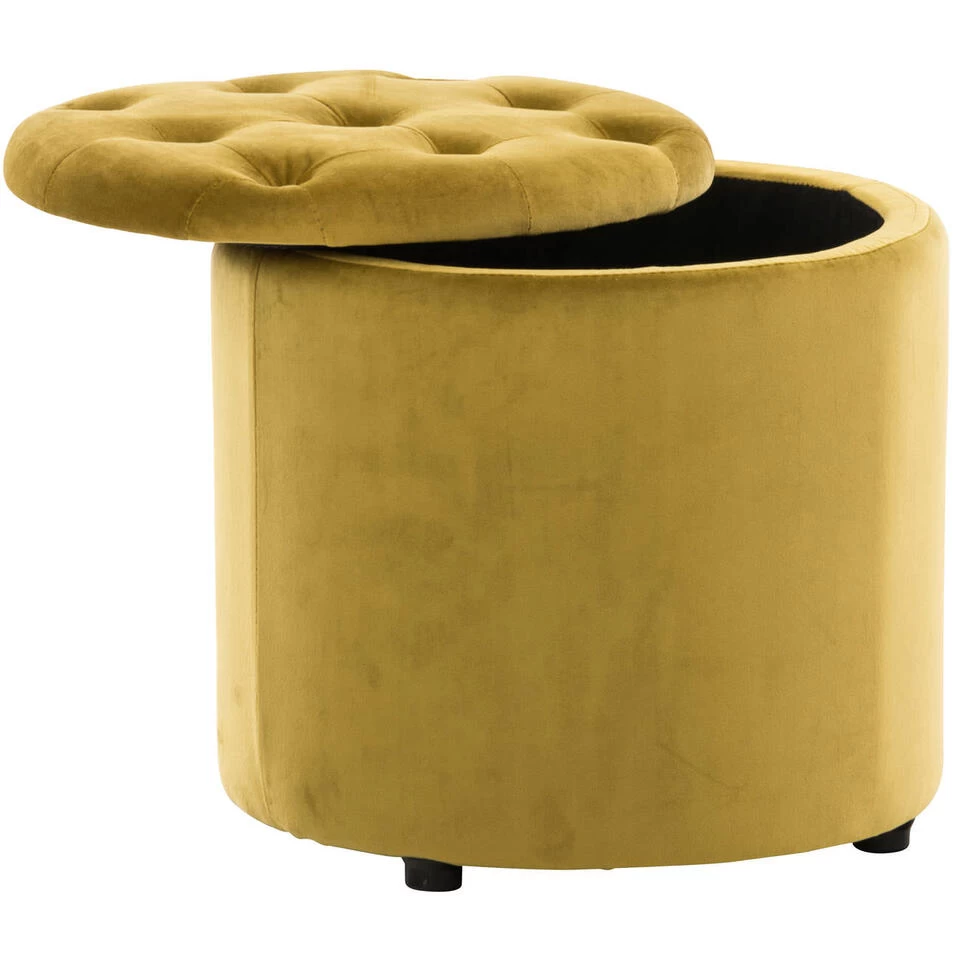 Clp Poef Pantine Geel - Afbeelding 2