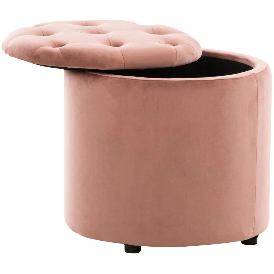 Clp Poef Pantine Roze - Afbeelding 2