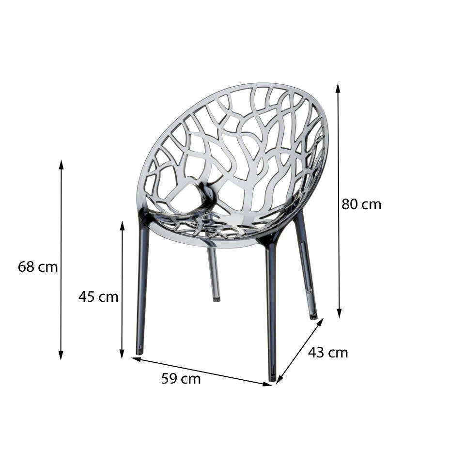 Siesta Crystal Stapelbare Stoel - Wit - Afbeelding 2