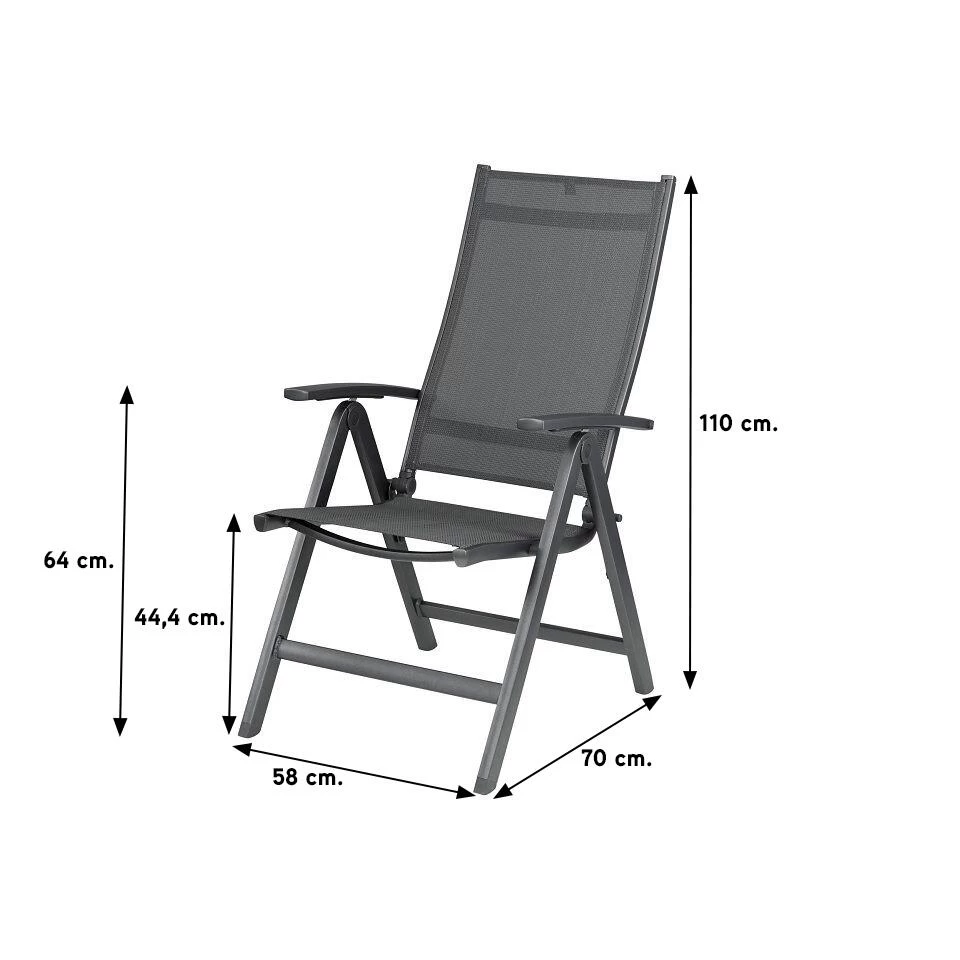 Kettler Easy Verstelbare Tuinstoel - Afbeelding 2