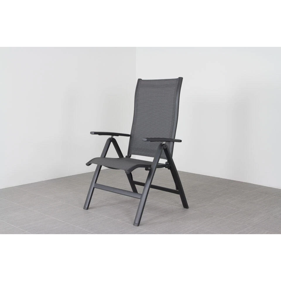 Suns New Castle Verstelbare Tuinstoel - Antraciet - Afbeelding 3