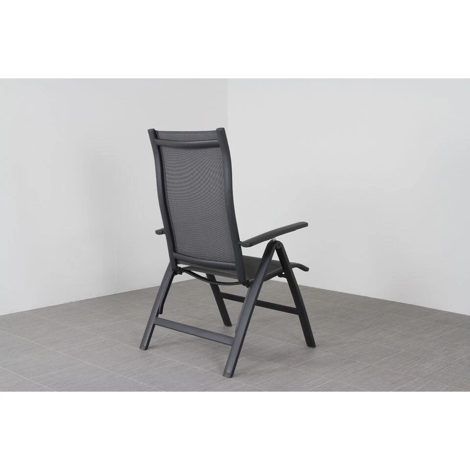 Suns New Castle Verstelbare Tuinstoel - Antraciet - Afbeelding 4