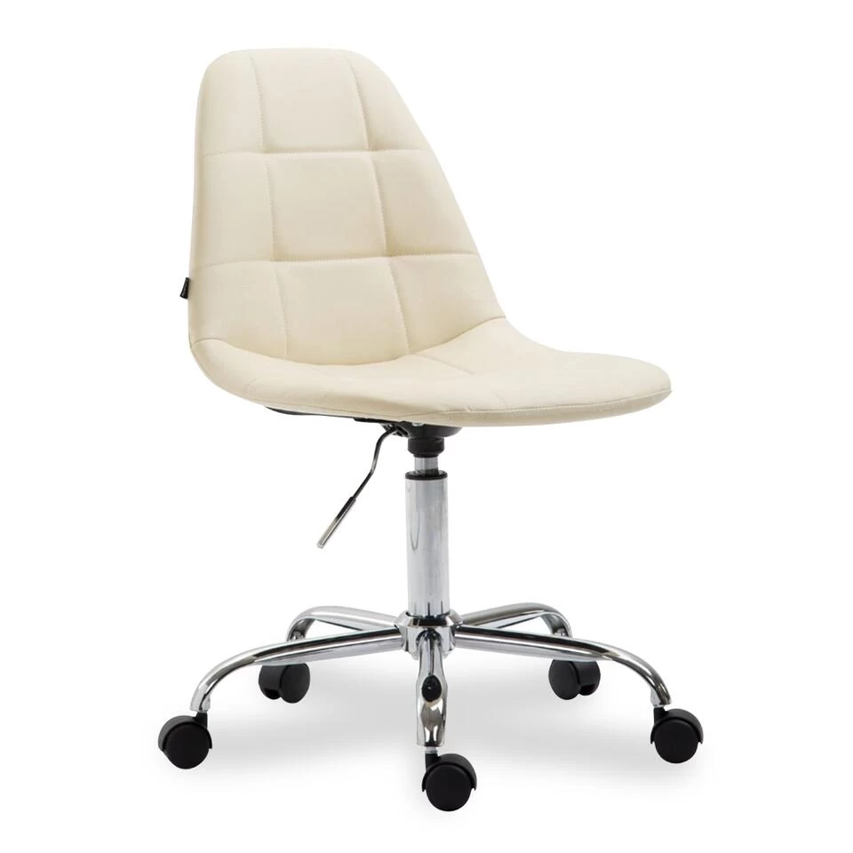 Xairo Rome - Bureaustoel - Kunstleer - Crème