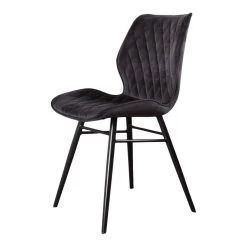 DS4U® Ruby Eetkamerstoel 2.0 - Stof - Zwart