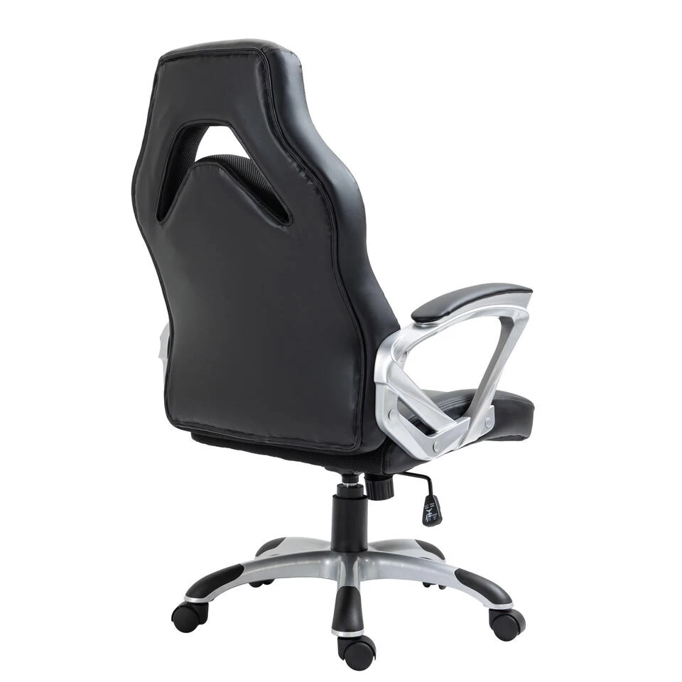 Clp Bureaustoel Foxton Kunstleder Grijs - Afbeelding 4