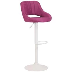 CLP Barkruk Milet Frame Wit Stof Paars