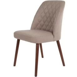 Puur Nolby Eetkamerstoel Stof - Kunststof - Taupe