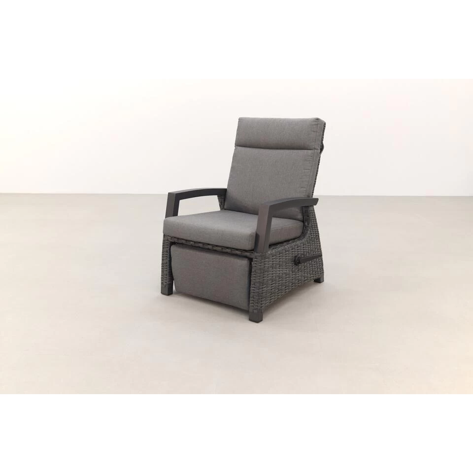 VDG Verstelbare Loungestoel Met Voetensteun - Darwin - Antraciet - Afbeelding 3