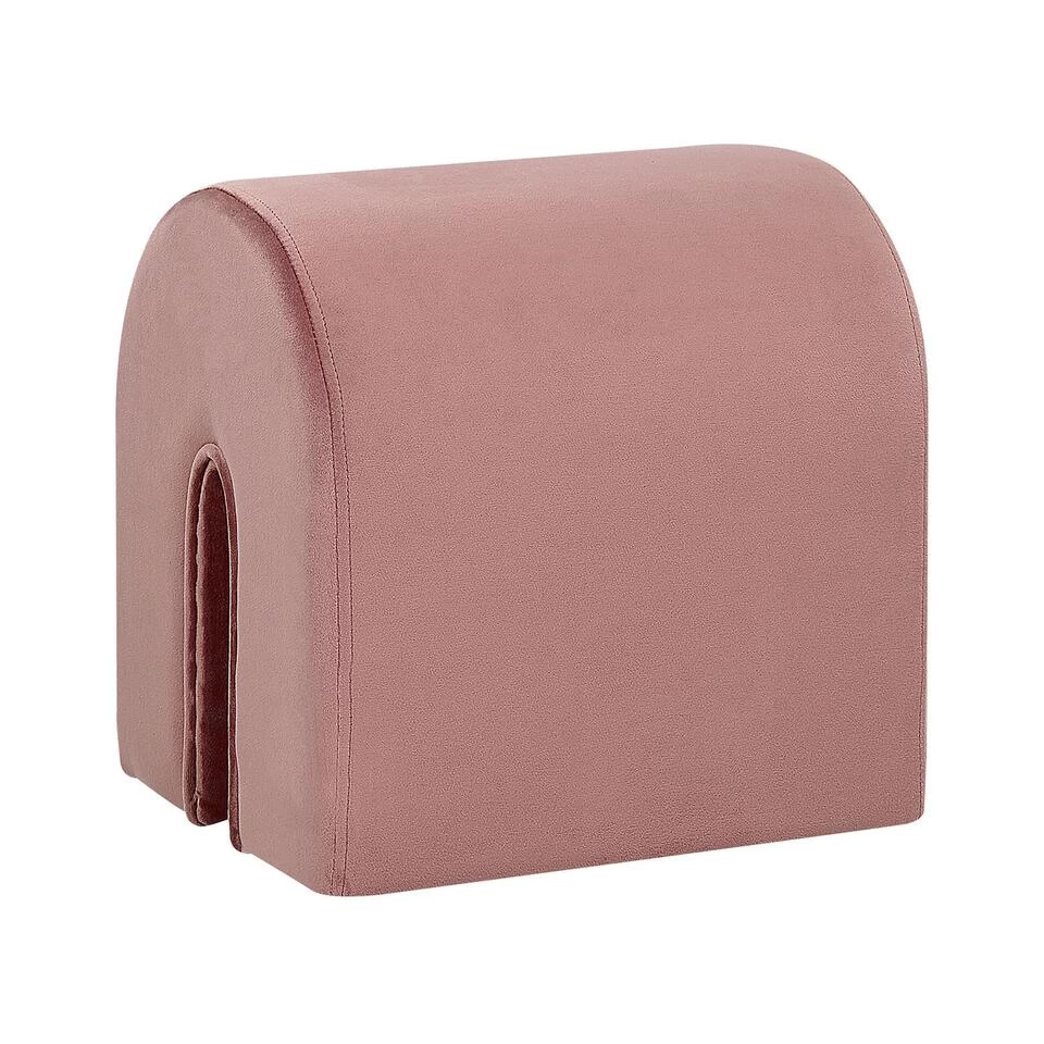 Beliani Poef MODOC - Roze Fluweel