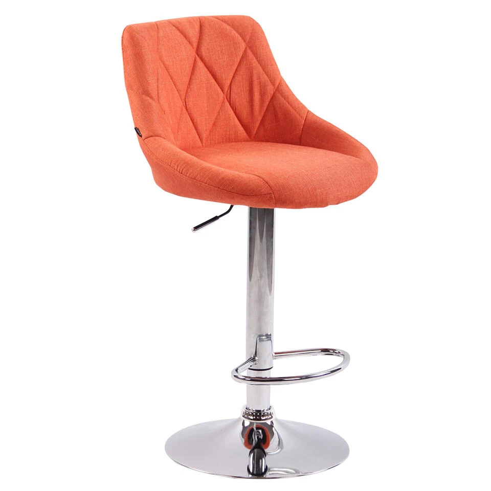 CLP Barkruk Lazio Chroom Frame Stof Groen