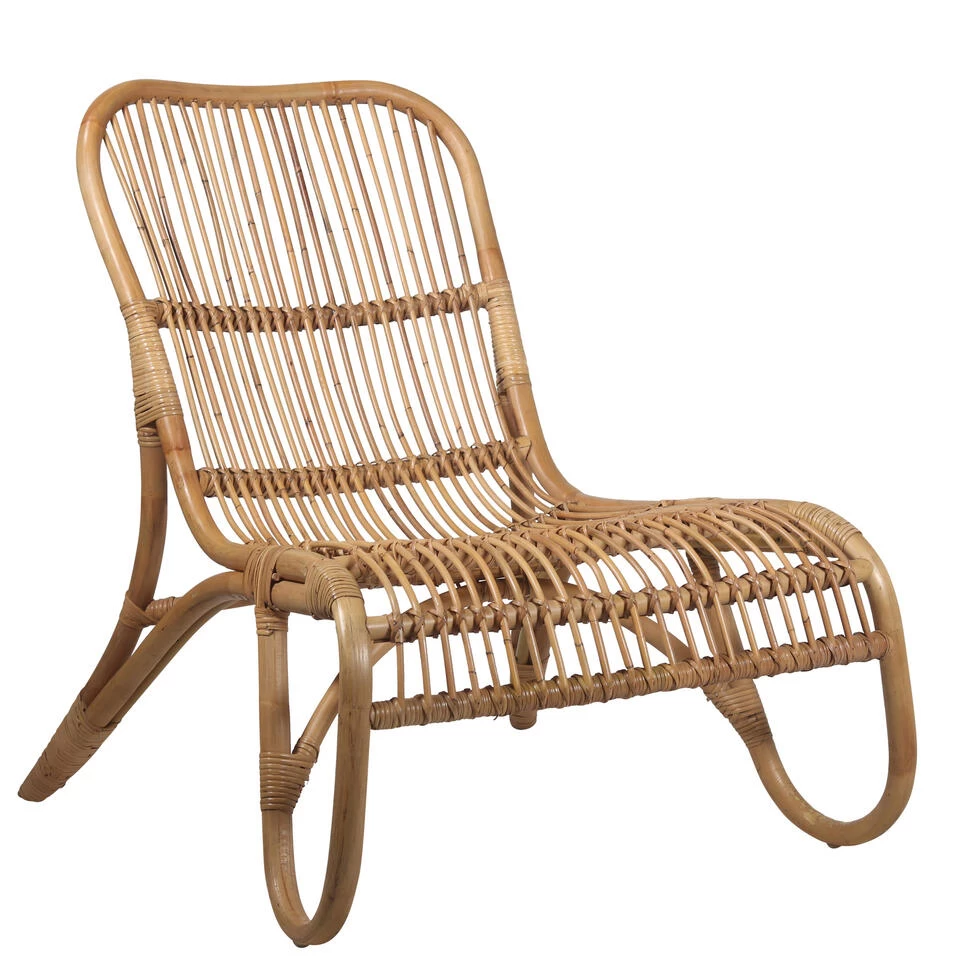 Giga Meubel Fauteuil Rotan Naturel - 107x69x135cm - Stoel Niagara