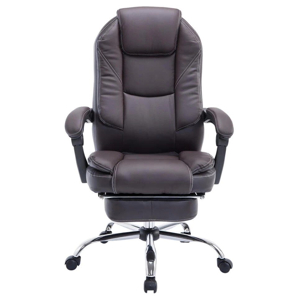 Clp Bureaustoel Castle Kunstleder Bruin - Afbeelding 2