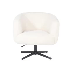 Giga Meubel Fauteuil Wit - Teddy - 78x78x71cm - Fauteuil Lisa