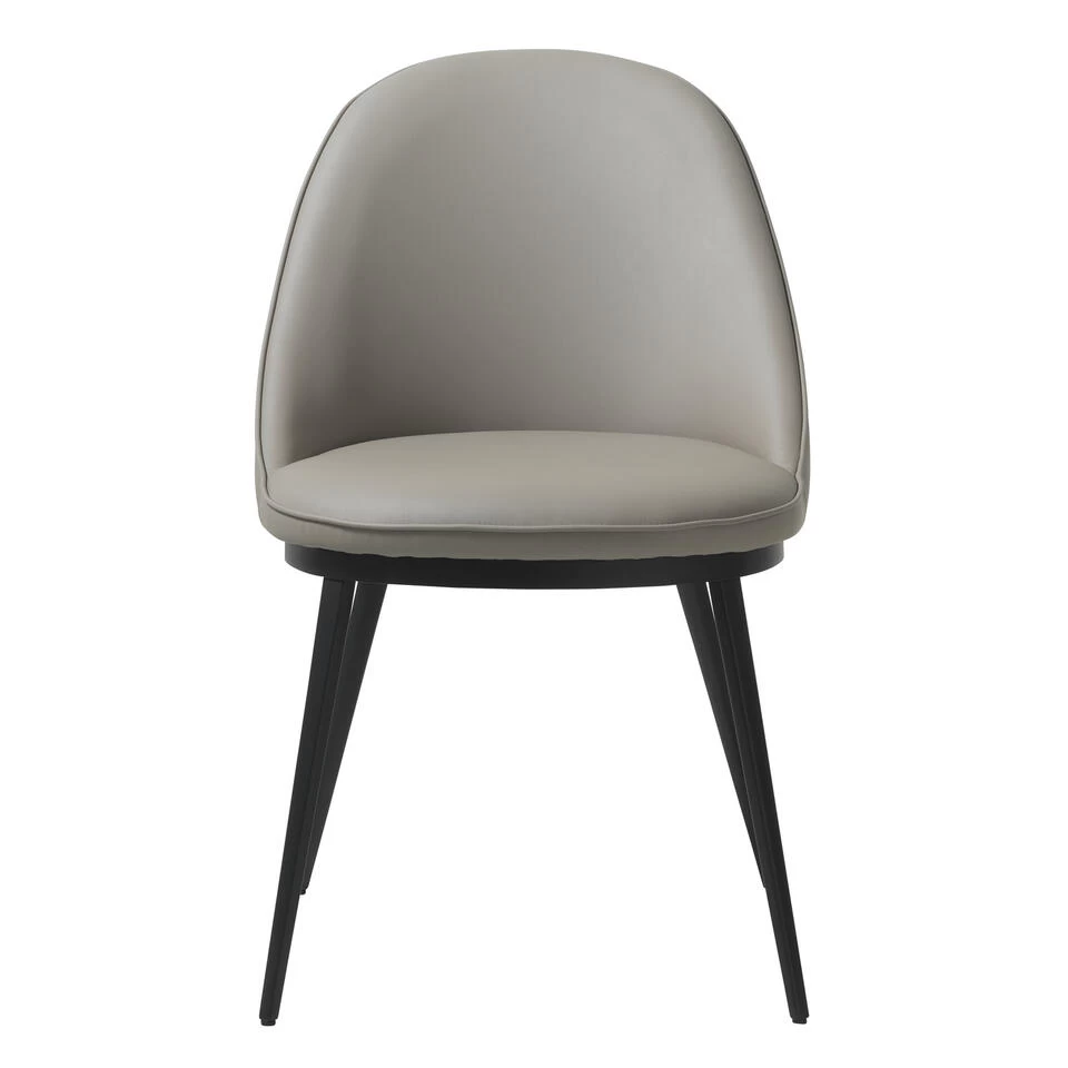 Giga Meubel Eetkamerstoel Kunstleer - Taupe - Zithoogte 49cm - Stoel Gain - Afbeelding 3