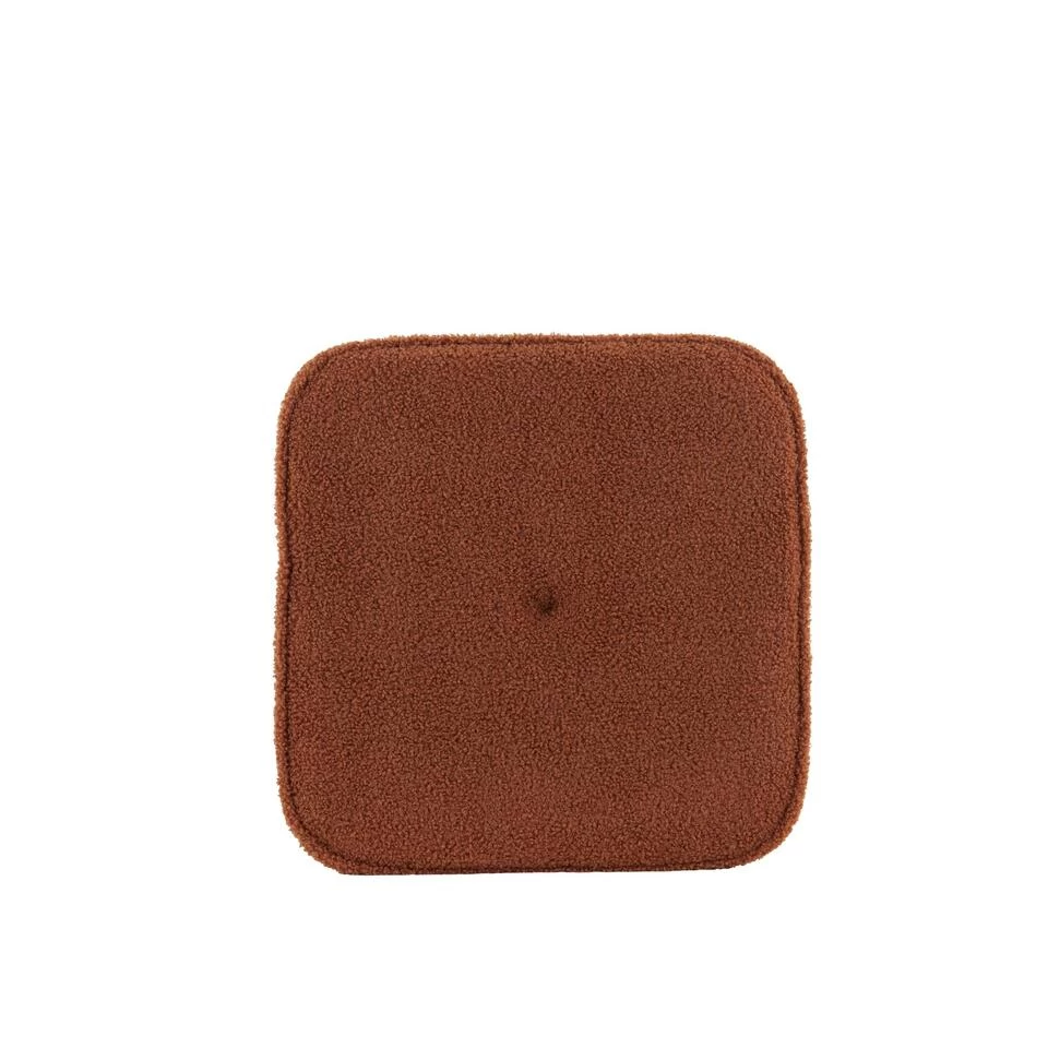 Poef Kiki - Oranje - 40x40x35cm - Afbeelding 3