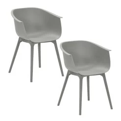 Garden Impressions Lexy Tuinstoel Licht Grijs - 2 Stuks