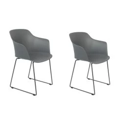 Rein Living Tango Armstoel - Grijs - Set Van 2