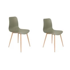 Rein Living Leon Eetkamerstoel - Groen - Set Van 2