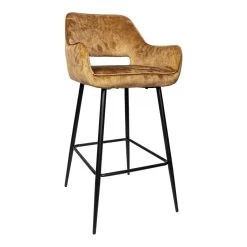 PTMD Barkruk Rust - Velvet - Barkruk Fallon