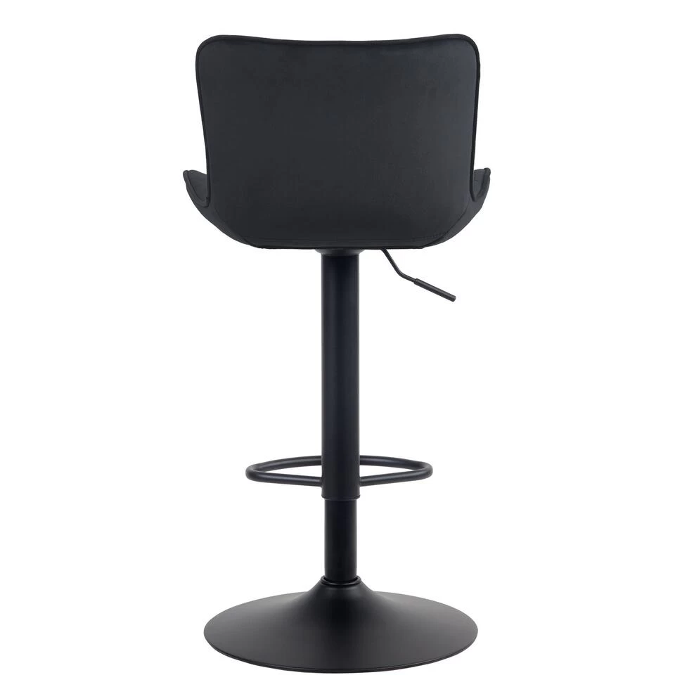 CLP Barkruk Emma Fluweel Zwart - Afbeelding 4