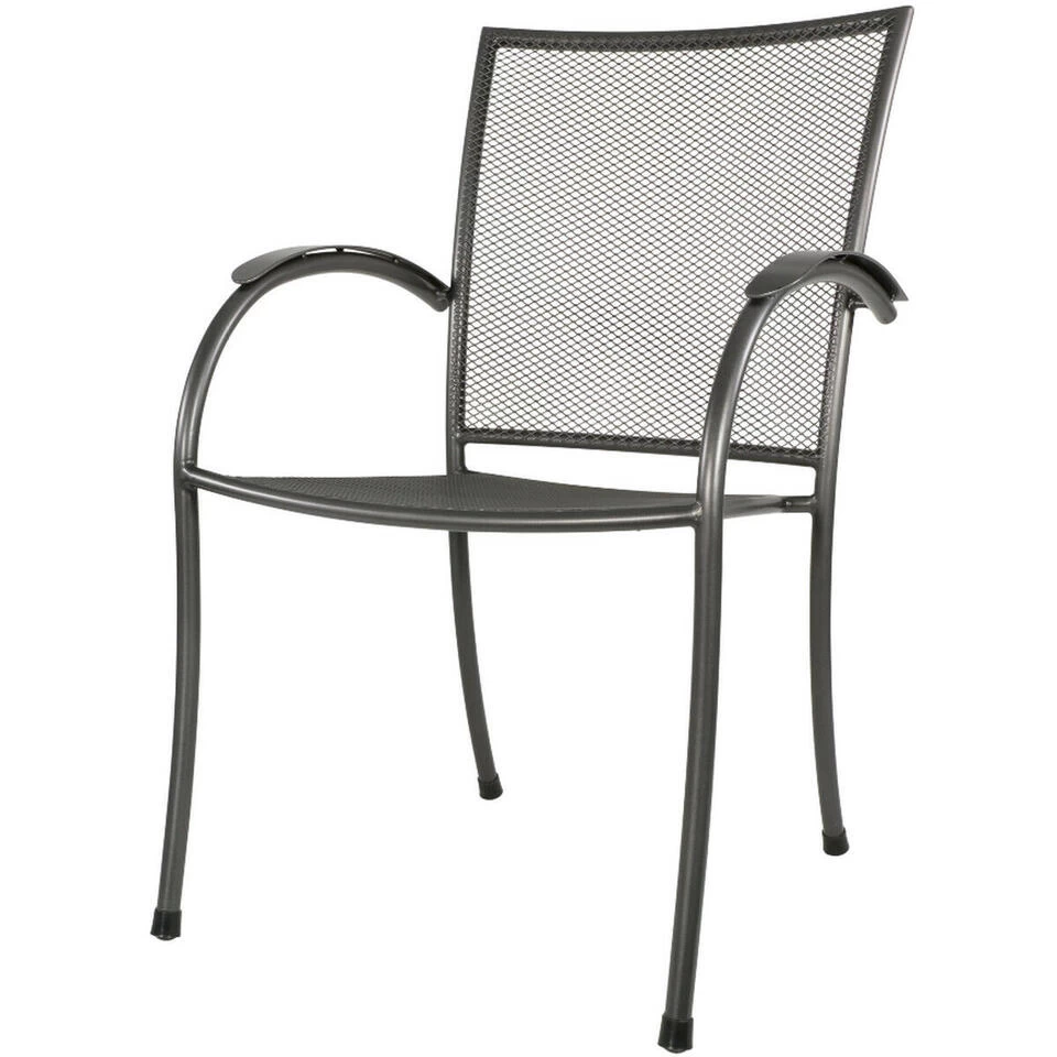 Tuinstoel Nordic - Metaal - Grijs - Afbeelding 2