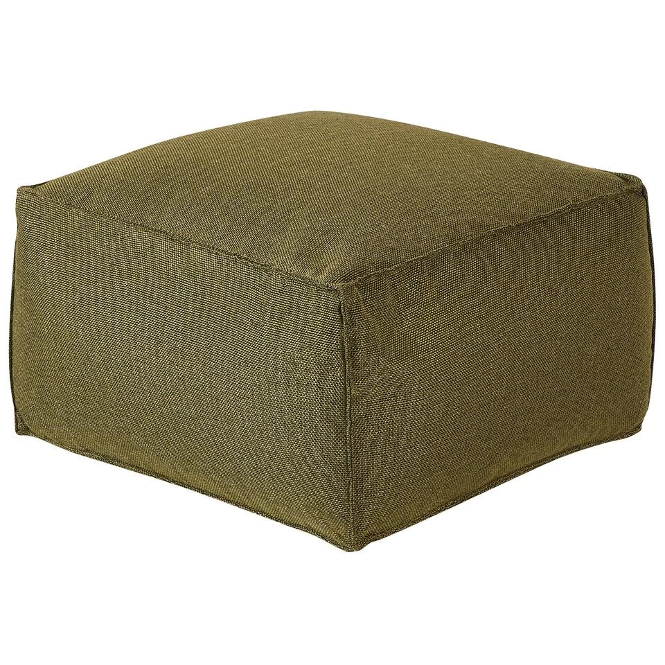 Beliani Poef MUKKI - Groen Polyester