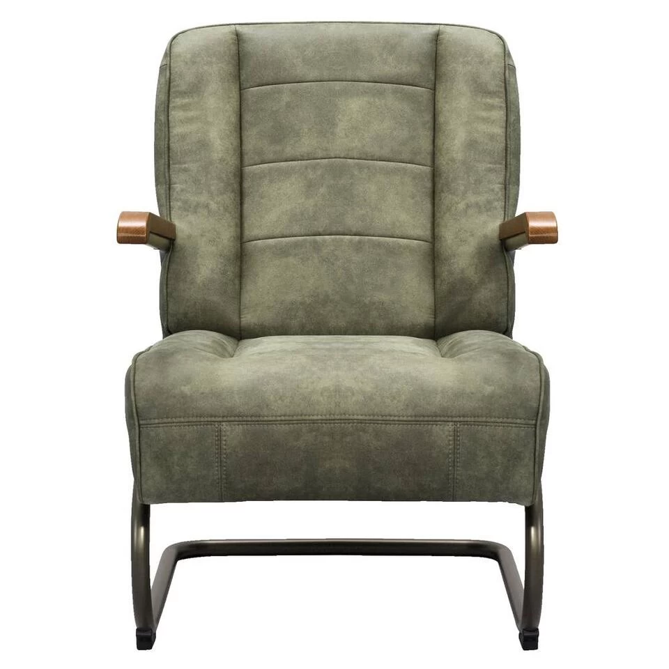 Fauteuil Ivar - Stof - Olijfgroen