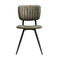 Eetkamerstoel Brim - Stof - Olijfgroen