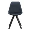 Eetkamerstoel Senja - Velvet - Blauw - Zwart Hout