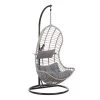 Beliani Hangstoel PINETO - Grijs Pe Rotan