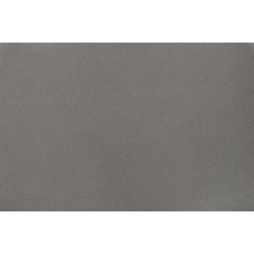 Bureaustoel Senja - Lederlook - Grijs - Zwart Metaal - Afbeelding 2