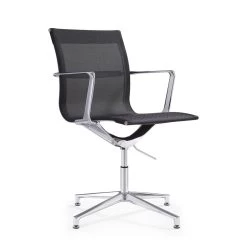 Design Vergaderstoel Monaco - Zwart