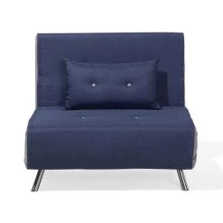 Beliani Slaapbank - FARRIS Blauw Polyester