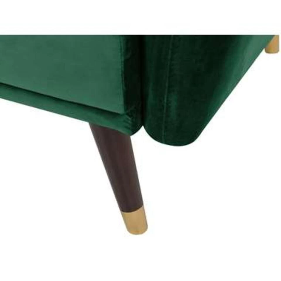 Beliani Slaapbank - VIMMERBY Groen Fluweel - Afbeelding 2