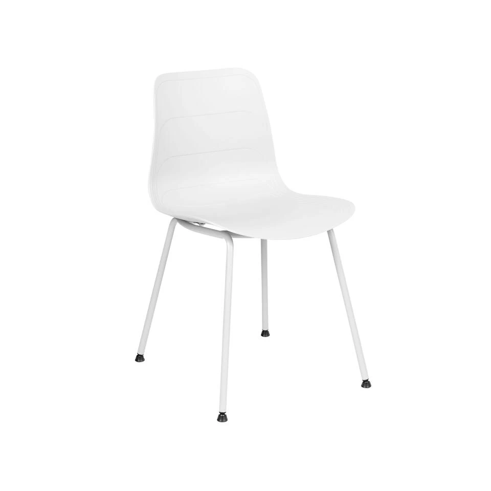 Beliani Eetkamerstoel LOOMIS - Wit Polypropyleen - Afbeelding 4