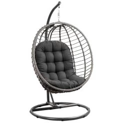 Hangstoel Lourdes - Antraciet - Ø105x190 Cm
