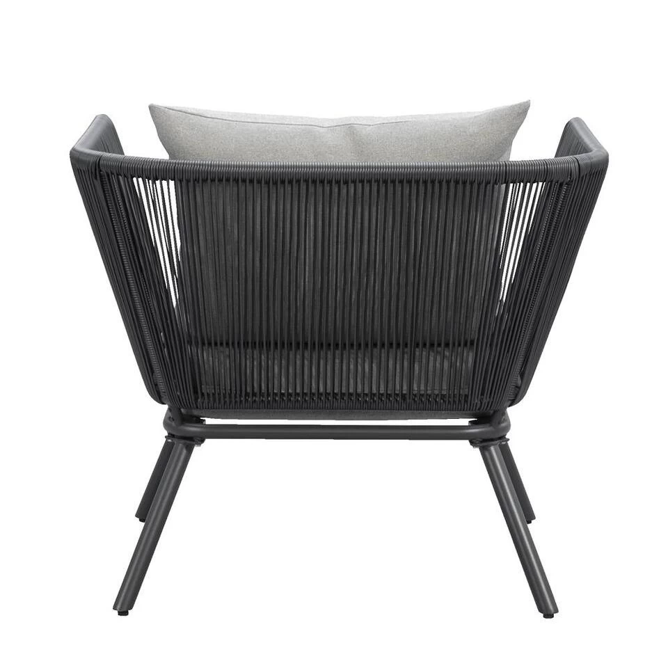 Loungestoel Almeria - Antraciet - 75x89x75 Cm - Afbeelding 4