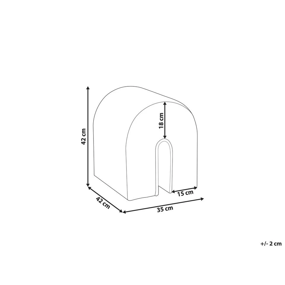 Beliani Poef MODOC - Roze Fluweel - Afbeelding 3