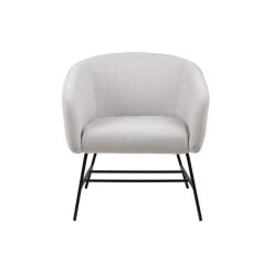 Fauteuil Belfast - Fluweel - Lichtgrijs