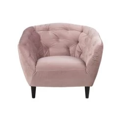 Fauteuil Thyrza - Fluweel - Oudroze