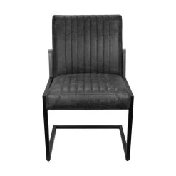 HSM Eetkamer Stoel Texas - Leder - Grafiet